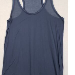 H&M Basic Longline Racerback Tank Top Navy Blue Lightweight Layering Size L
